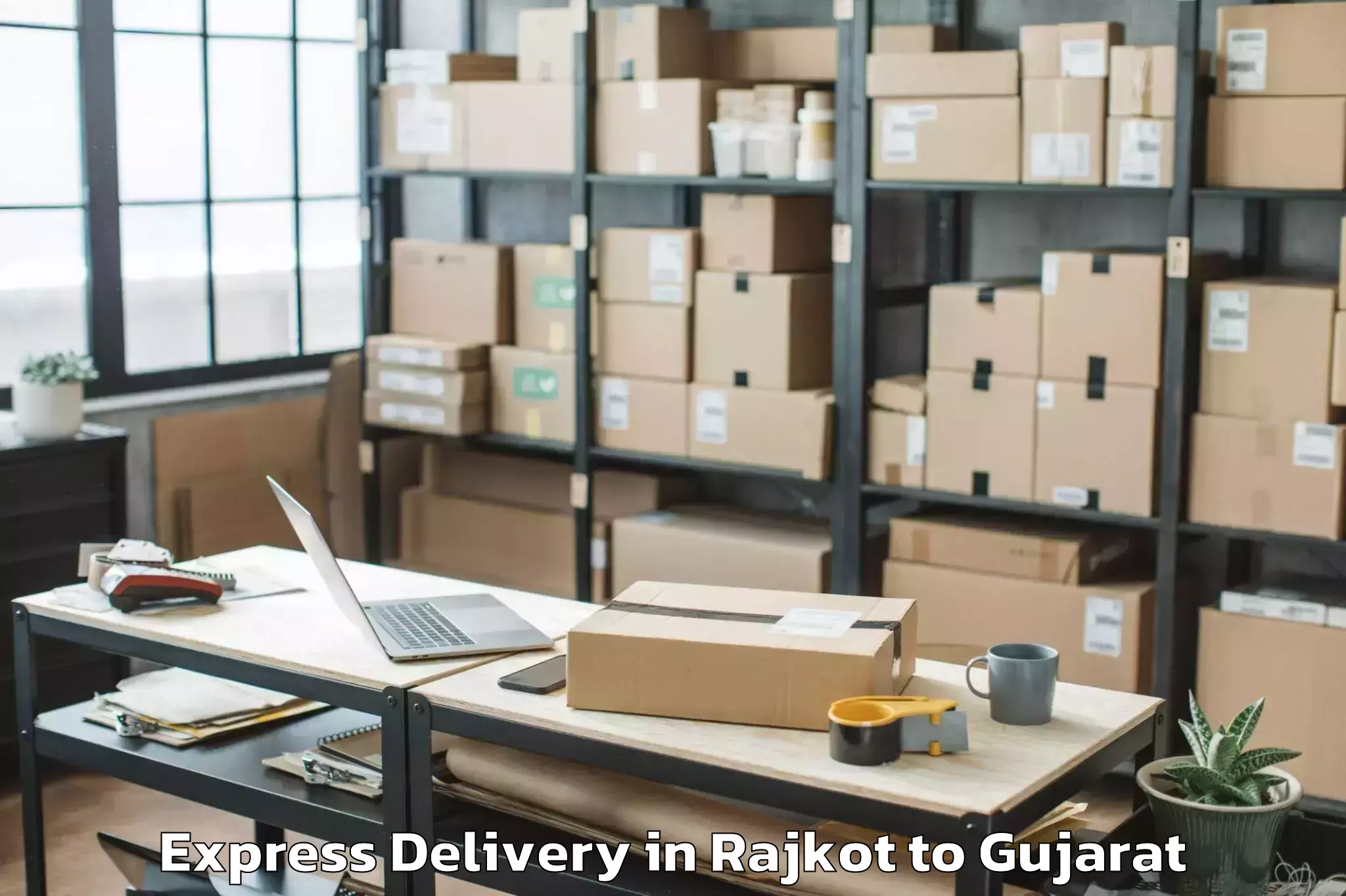 Professional Rajkot to Vallabh Vidyanagar Express Delivery